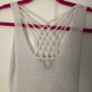 Cute white top/cover up, never worn
